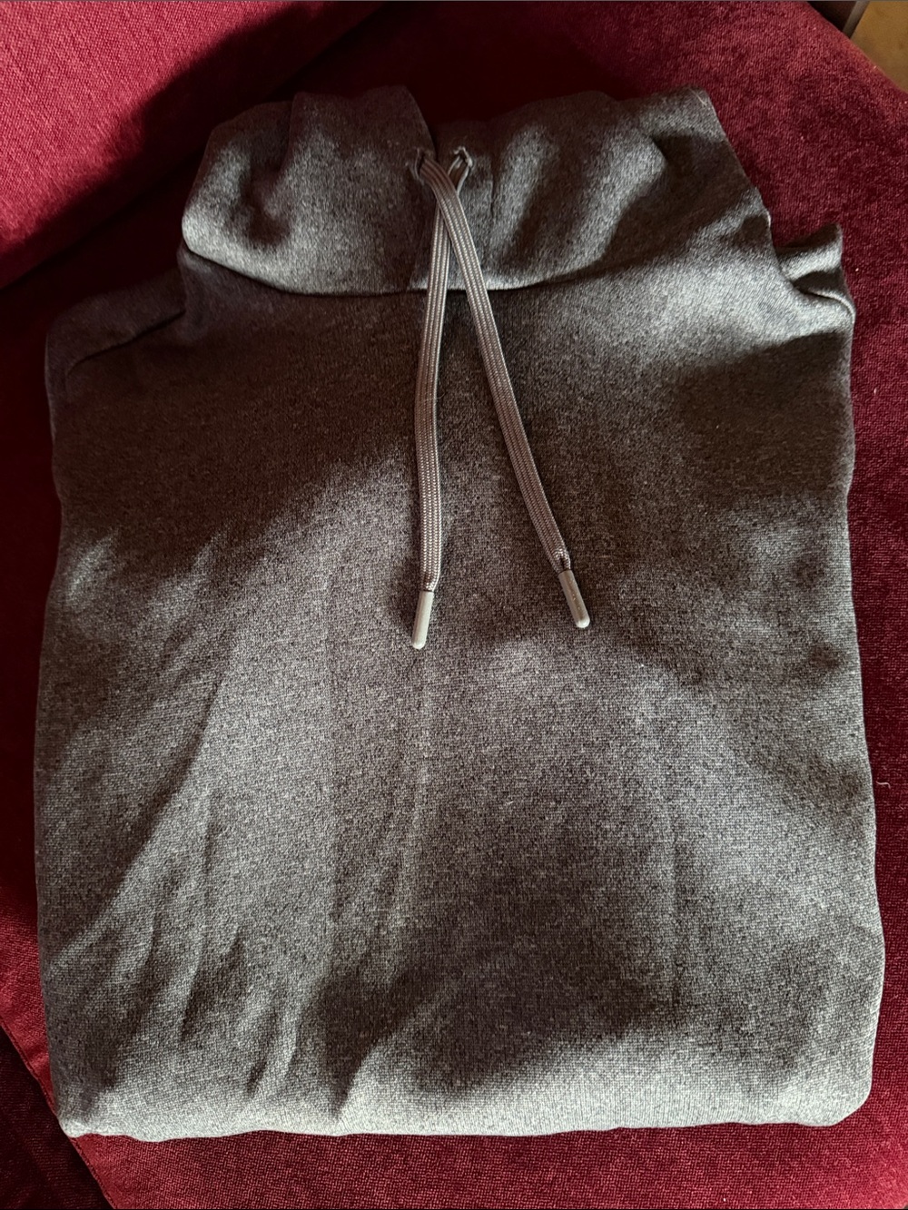 Boys FootJoy Gray Drawstring Funnel Neck Hoodie